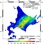 全道等雨量線図