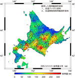 全道等雨量線図